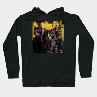 Punk cats band Hoodie